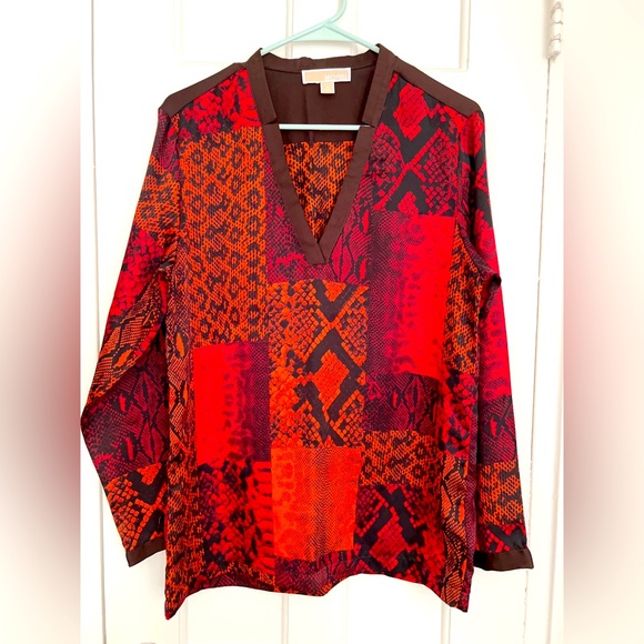 Michael Kors Long-sleeved feel silk blouse - Picture 4 of 7